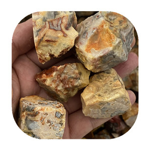 Piedras Preciosas Naturales al por Mayor, Cristales Crudos para Sanación, Ágata Loca en Bruto para Decoración del Hogar - Product Image 2
