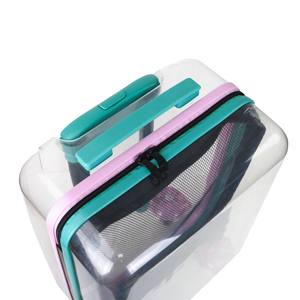 Leavesking Moda Estilo Niños Equipaje Novedad Maletas Azul y <span class=keywords><strong>transparente</strong></span> Llevar en <span class=keywords><strong>Maleta</strong></span> de viaje Equipaje 14 "20" pulgadas - Product Image 3
