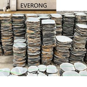 Naturale Bluestone rotondo passo passo <span class=keywords><strong>lastre</strong></span> di pietra blu grezza basalto pavimentazione in pietra <span class=keywords><strong>per</strong></span> passerella esterna percorso <span class=keywords><strong>giardino</strong></span> 2cm 3cm - Product Image 2