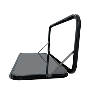 Table pliante noire pour camping-car 800*450mm avec cadre en alliage d'aluminium et panneau sandwich pour camping-car, pique-nique et caravane - Product Image 2