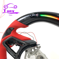 Volant de voiture en fibre de carbone LED personnalisé de style racing pour Subaru BRZ WRX Forester Panther Outback Impreza LEVORG Legacy