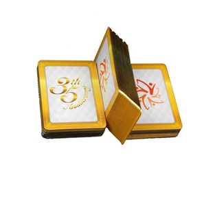 WJPC-Bonne Qualité Or Cartes De Poker En Gros Cartes À Jouer Dorées - Product Image 1