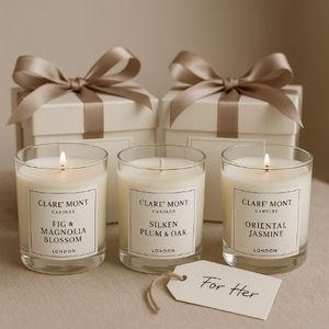 Bougie parfumée en cire de soja de luxe LANJO, dans un bocal en verre avec couvercle en bois, pour la décoration de la maison, Halloween, Noël, la Saint-Valentin, Diwali - Product Image 6
