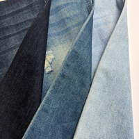 Tissu Denim Brut Bleu Soufre, Mélange Coton Extensible de Haute Qualité, Largeur Stable 167-170 cm, pour Vente en Gros