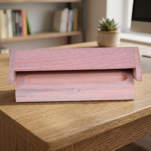Boîte à stylos en bois d'acacia faite à la main, porte-stylos en bois, boîte cadeau écologique pour une utilisation promotionnelle professionnelle - Product Image 2