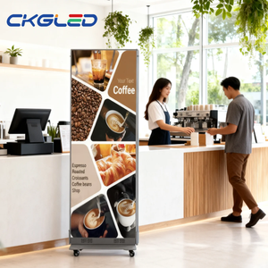 Có thể gập lại pin LED Poster trong nhà di động liền mạch nối màn hình hiển thị LED Poster - Product Image 2