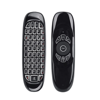 7 Warna C120 Air Mouse Backlit Voice WL Mini Keyboard Fly Mouse Remote Control DIGUNAKAN untuk Android TV Box Smart TV PC