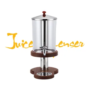 juicer dispencer Suppliers-Dispensador de suco, base de madeira com dispensador de suco, refrigerador, bebidas, sapele comercial, plástico