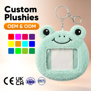 Portatarjetas de Peluche Suave de <span class=keywords><strong>Pollo</strong></span>, Llavero con Bolsillo para Tarjetas, Porta Identificaciones para Álbum, Regalo - Product Image 3
