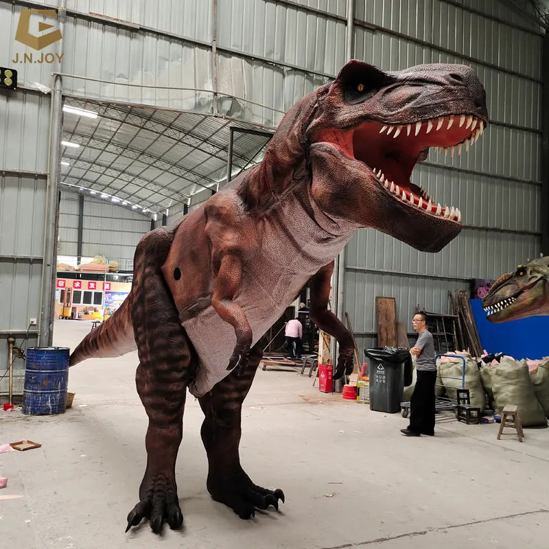 SGDC40โรงงานที่กำหนดเอง8เมตร Trex ไดโนเสาร์เครื่องแต่งกายผู้ใหญ่ที่สมจริงเครื่องแต่งกายไดโนเสาร์สำหรับขาย