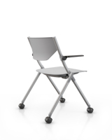 Nouvelle chaise pliante de formation de chaise en plastique moderne avec table et accoudoir avec table d'écriture pour les étudiants