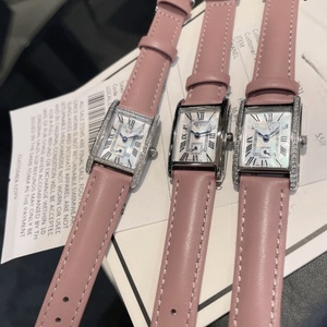 Montre de luxe haut de gamme, mouvement à quartz précis, lunette sertie de diamants, bracelet en cuir de crocodile, finition miroir résistante à l'usure, Longines. - Product Image 5