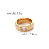 Bague ajustable classique en acier inoxydable pour femme avec placage or/argent antique, taille personnalisable, option logo personnalisé