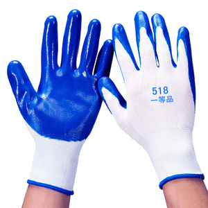 Guantes de Trabajo de Nitrilo con Recubrimiento Completo, Antideslizantes con Microdiamantes en Relieve, para Uso en Obras de Construcción y Fábricas - Product Image 3