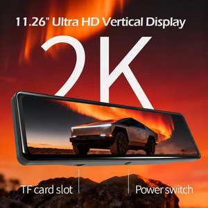 Rétroviseur de streaming 11,26 pouces avec caméra double 2,5K pour Cybertruck - Product Image 2