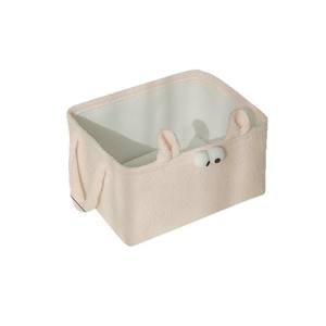 Panier de rangement pour enfants, rectangulaire, en tissu non tissé, organisateur de jouets, grande capacité avec poignées pour vêtements et collations - Product Image 2