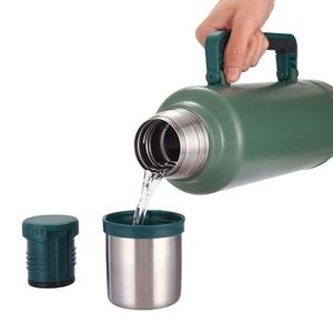 Vacuum <b>Flask</b> Heat Insulated Portable Travel Outdoor Sports Double Layer Water <b>Bottle</b> for Trip Camping Climbing - Product Image 1