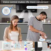 Interrupteur intelligent WiFi SIXWGH Tuya 16A avec moniteur d'énergie, mini disjoncteur en ligne, commande vocale Alexa et Google Home pour l'automatisation domestique