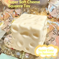 [En stock, expédition immédiate] Jouet anti-stress en caoutchouc en forme de crème de fromage à presser