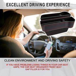 Cajas de Almacenamiento de Cuero y Plástico en Ambos Lados de los Asientos de Automóviles y Camiones, Cajas de Almacenamiento en los Huecos de los Asientos de Automóviles y Portavasos - Product Image 5