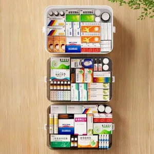 Extra Large Portable Pliable Pharmaceutique Stockage Maison Trousse de Premiers Soins Ménage Boîte à Médicaments Multicouche PP Organisation - Product Image 5