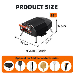 <span class=keywords><strong>Forno</strong></span> <span class=keywords><strong>Pizza</strong></span> <span class=keywords><strong>a</strong></span> <span class=keywords><strong>Gas</strong></span> Portatile Napoletano da 15 Pollici Indipendente da Esterno Piccolo in Vendita <span class=keywords><strong>per</strong></span> Fan Zone di Calcio - Product Image 5