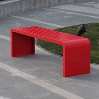 Ensemble table et chaises d'extérieur 1688 pour repas en plein air, loisirs au parc, fabricant de bancs de parc en métal coloré.