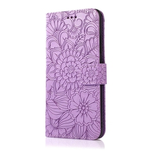 Funda de Cuero PU con Diseño de Flores para Samsung Galaxy S24 S23 Plus S22 <span class=keywords><strong>Ultra</strong></span> S21 FE A13 4G <span class=keywords><strong>A23</strong></span> A53 A33 A03S A82 5G A22 A32 - Product Image 4