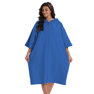 <span class=keywords><strong>Poncho</strong></span> <span class=keywords><strong>de</strong></span> plage en polyester à capuche <span class=keywords><strong>pas</strong></span> <span class=keywords><strong>cher</strong></span>, séchage rapide, absorbant, toutes saisons, personnalisé avec poche pour adultes - Product Image 5