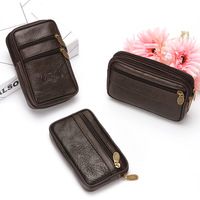Dompet sabuk pakaian ponsel kulit PU pria kapasitas besar kualitas tinggi dompet harga grosir