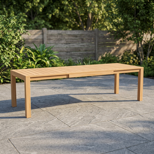 Modern Solid Wood Eco-Friendly Durable Waterproof Portable <b>Extendable</b> Rectangle Dining <b>Table</b> with Stable <b>Legs</b> for Home Furniture - Product Image 2