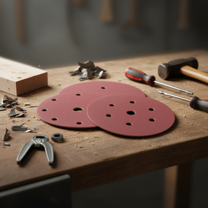 แผ่นขัดแบบเวลโคร 40 กรวด คอรันดัม ไม่มีรู สำหรับขัดไม้และโลหะ - Product Image 3