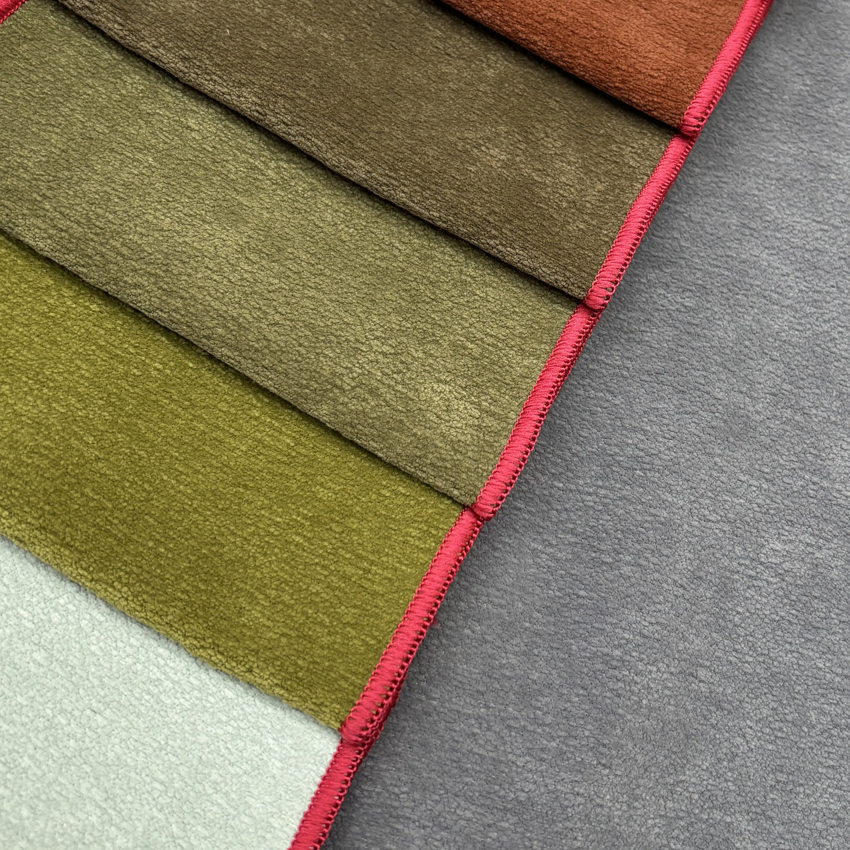 Weipai impermeable hogar textil 100% poliéster tapicería terciopelo chenilla sofá tela textil