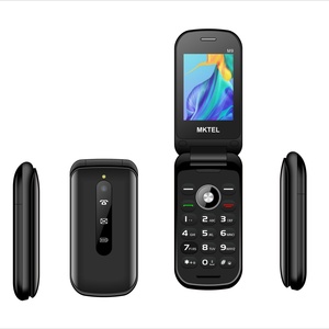 Teléfono plegable MKTEL M9 con diseño compacto de 2.4 pulgadas, batería de gran capacidad, cámara y radio FM para personas mayores, con larga duración de batería. - Product Image 1