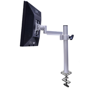 Çift monitör standı kolları ile dizüstü tepsi kelepçe masası montaj VESA ekran 2-in-1 ayarlanabilir çelik monitör yükseltici stokta - Product Image 3