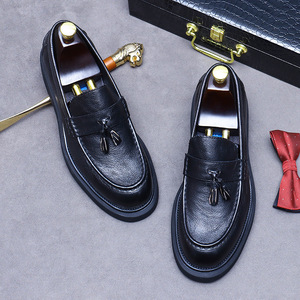 Bottes en cuir pour hommes, en cuir de vache véritable, grande taille, chaussures habillées avec finition brillante, chaussures pour hommes - Product Image 5