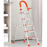 4/5/6 marches Tabouret pliant intérieur en aluminium Échelle de chaise de sécurité avec main courante pour la scène pour l'entrepôt Escalier extérieur de gymnastique