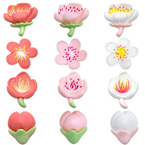 Nuevos y bonitos abalorios para zapatos de mujer de PVC con agujeros de flores, sandalias y zapatillas DIY, accesorios con hebillas decorativas, marca <span class=keywords><strong>Xiami</strong></span> - Product Image 4