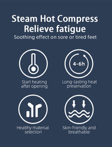 Patch de compresse de pied chaud de soins de santé soulager la fatigue du pied nettoyage en profondeur sommeil détox patchs brodés - Product Image 6