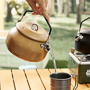 Outdoor Kettle 304 Stainless Steel 1-2L Portable Ultralight Camping Picnic Cooking - Product Image 2