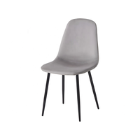 Chaise de salle à manger Titan Modern Cherner en gros, couleur bois naturel, pieds en métal, ergonomique, durable, pour la maison, le bureau, l'hôtel