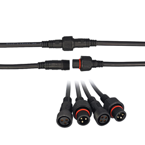 Harnais de câblage étanche M16 personnalisé 4P 5P à âme en cuivre, câble connecteur étanche 5 broches mâle-femelle 12V pour éclairage extérieur - Product Image 1