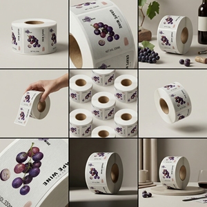 Étiquette autocollante personnalisée pour pot en verre, holographique, emballage alimentaire, papier adhésif de qualité alimentaire, imperméable, pour biscuits, bonbons, vin, huile d'olive - Product Image 4