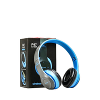 Headphone Nirkabel P47 Over Ear Bass Dalam Suara HiFi Latensi Rendah Headset Nirkabel Gaming Chipset JL Mikrofon Non-Peredam Kebisingan