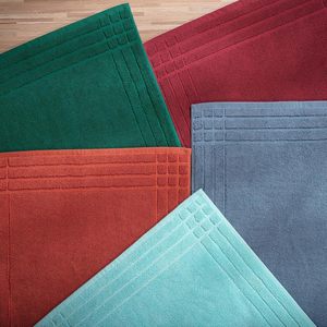 Luxury 32s/1 100% Cotton <strong>Bath</strong> <strong>Mat</strong> Jacquard Weave Anti-Slip Absorbent Soft Floor <strong>Mat</strong> for Bathroom Home Hotel <strong>Green</strong> - Product Image 5
