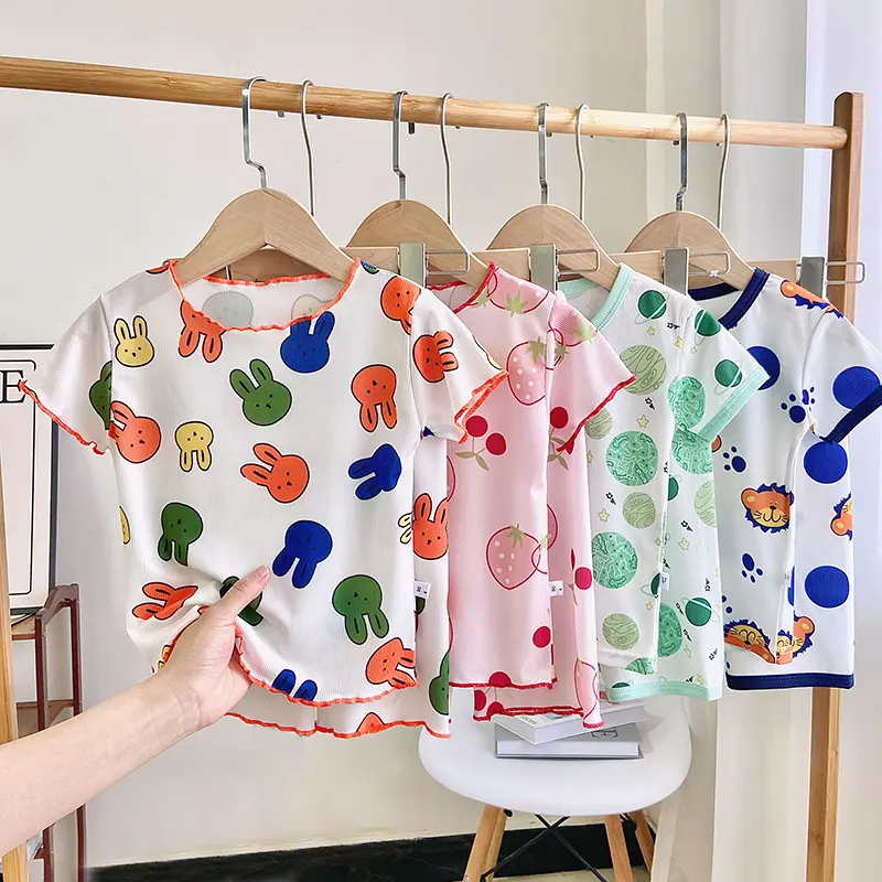 Alta Qualidade Crianças Hot Summer Short T Shirt Define Moda Estilo Lazer Roupas Set On Sale