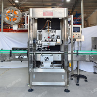 LIENM Machine automatique d'étiquetage de bouteilles autocollantes de produits Machines d'étiquetage PVC PET Machine à pompe Étiquetage Manchon rétractable Impression