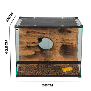 Terrarium pour reptiles de 43 gallons (162 L) avec côtés en verre, produits personnalisés pour l'élevage des reptiles - Product Image 5