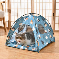 Tente pour animaux de compagnie universelle quatre saisons en gros pour chien et chat, respirante, pliable, portable, maison de chat d'extérieur, camp de chat, grotte pour animaux de compagnie, nid