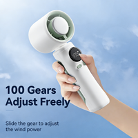 Ventilador Personal Portátil de Alta Velocidad y Bajo Ruido con Humidificador, 4000mAh, Mini Ventilador de Mano para Viajes al Aire Libre y en Auto, Gran Venta 2026
